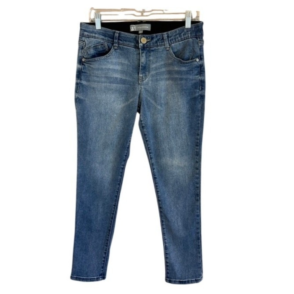 Wit & Wisdom Women's Ab-Solution Ankle Skimmer Skinny Jeans 6 Light Blue Stretch